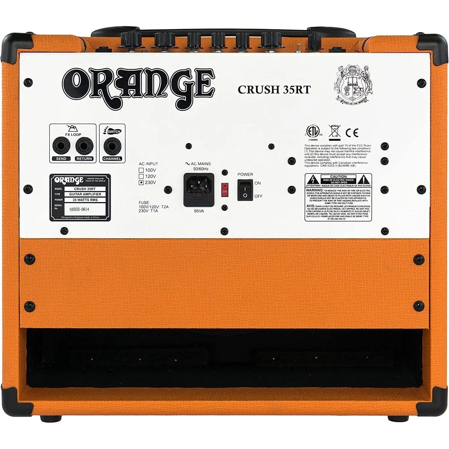 Orange Crush 35RT Guitar Combo Amplifier Bundle with Pig Hog 10ft Orange Woven Instrument Cable and Liquid Audio Polishing Cloth - Image 8