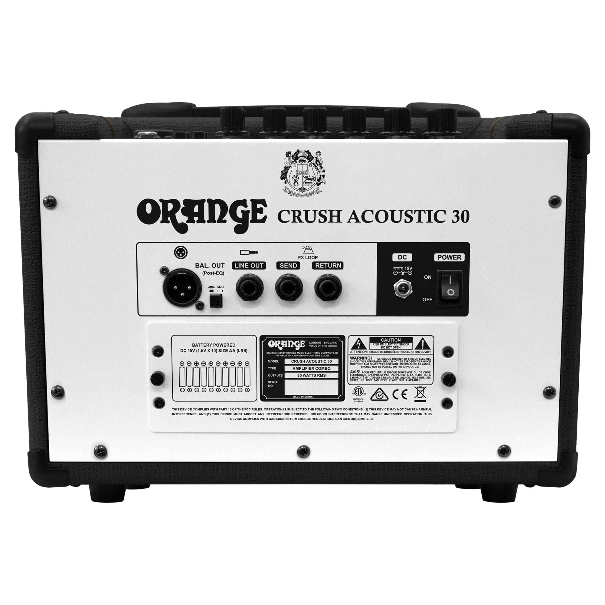 Orange Crush Acoustic 30 1x8 Acoustic Combo Amp Black - Image 5