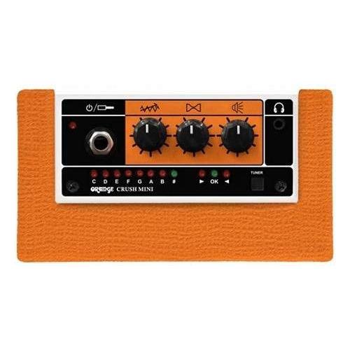 Orange Crush Amp Mini 3W Analogue Combo Battery Powered Amp Bundle with AC Power Adapter, 9V Battery & Polishing Cloth - Electric Bass Guitar Amp, Portable Practice Amp, Mini Speaker Amplifier - Image 7
