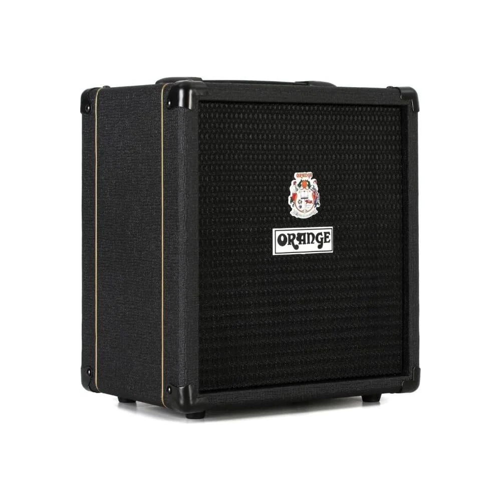 Orange Crush Bass 25 Black Guitar Combo Amp Bundle w/Pig Hog Black Woven Instrument Cable and Liquid Audio Polishing Cloth 1x8 25 Watts, 3 Band EQ & Integrated Chromatic Tuner - Image 3