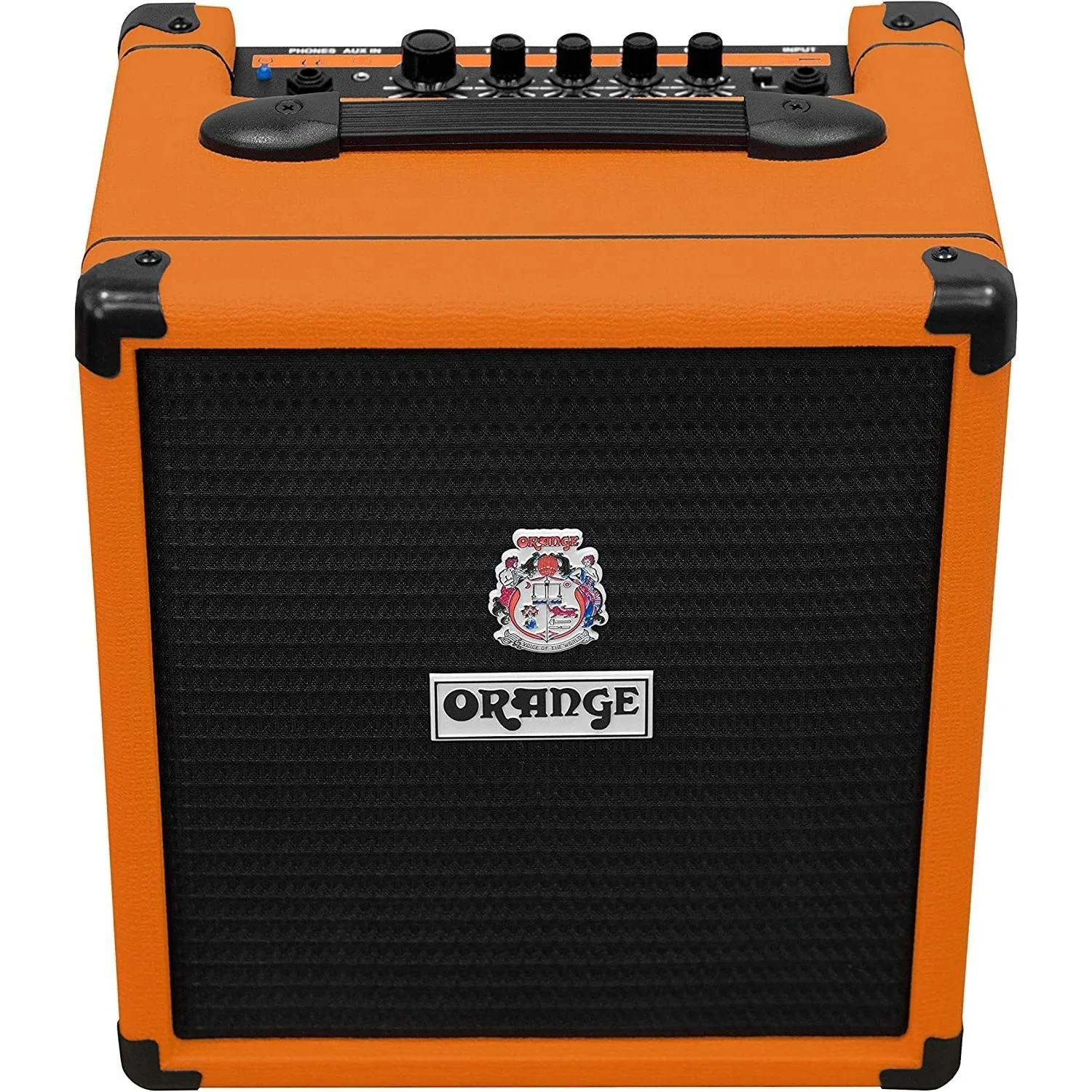Orange Crush Bass 25 Guitar Combo Amp Bundle with 10ft Orange Woven Instrument Cable and Liquid Audio Polishing Cloth 1x8” 25 Watts, 3 Band EQ & Integrated Chromatic Tuner - Image 3