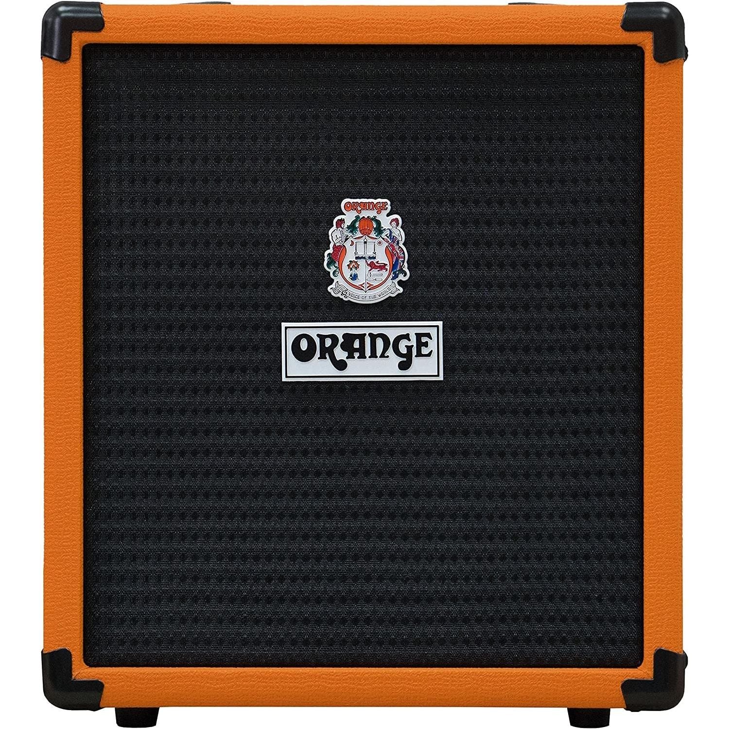 Orange Crush Bass 25 Guitar Combo Amp Bundle with 10ft Orange Woven Instrument Cable and Liquid Audio Polishing Cloth 1x8” 25 Watts, 3 Band EQ & Integrated Chromatic Tuner - Image 5