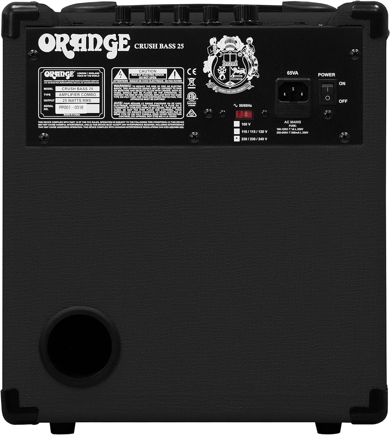 Orange Crush Bass 50 50W 12" Bass Guitar Amplifier and Speaker Combo, Black - Image 13