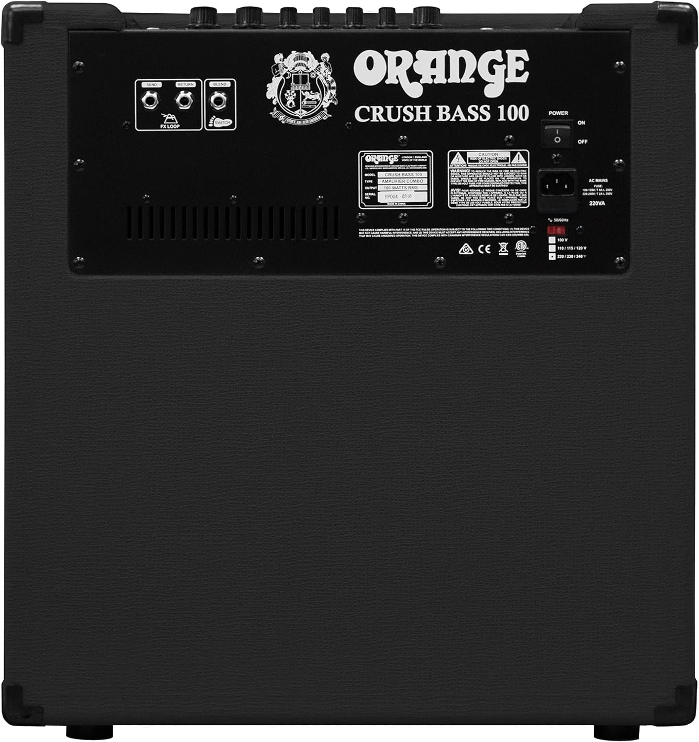 Orange Crush Bass 50 50W 12" Bass Guitar Amplifier and Speaker Combo, Black - Image 17