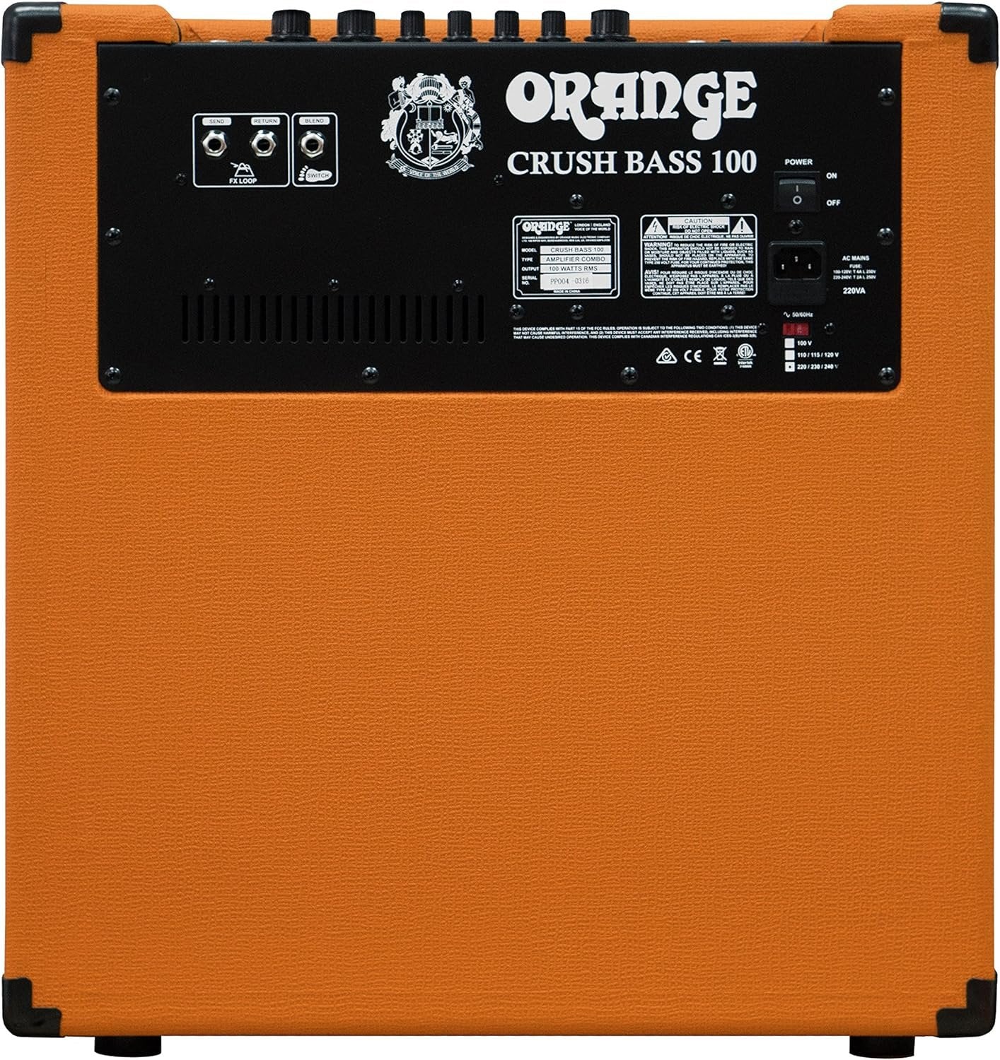Orange Crush Bass 50 50W 12" Bass Guitar Amplifier and Speaker Combo, Black - Image 18