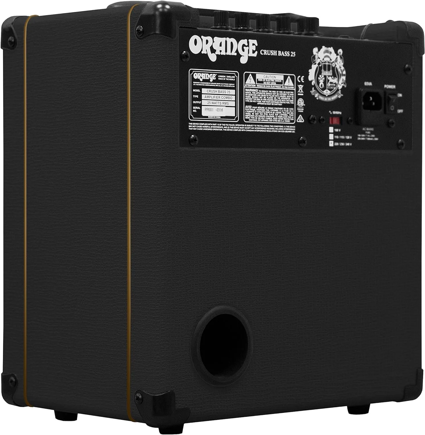 Orange Crush Bass 50 50W 12" Bass Guitar Amplifier and Speaker Combo, Black - Image 25