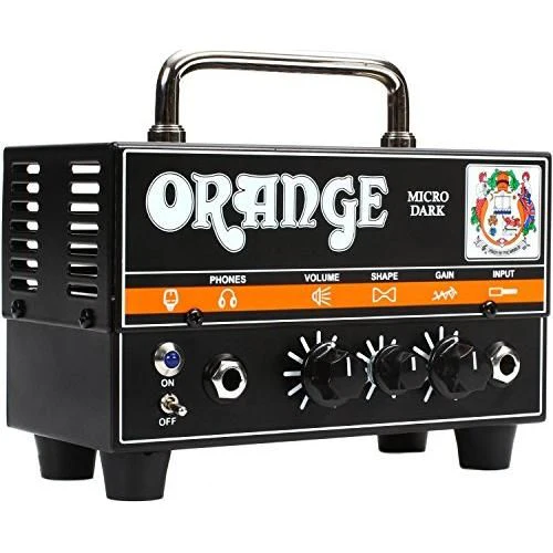 Orange Micro Dark Terror Hybrid Amp Head Mini Stack Combo w/ Cabinet and Speaker Cable bundle - Image 2