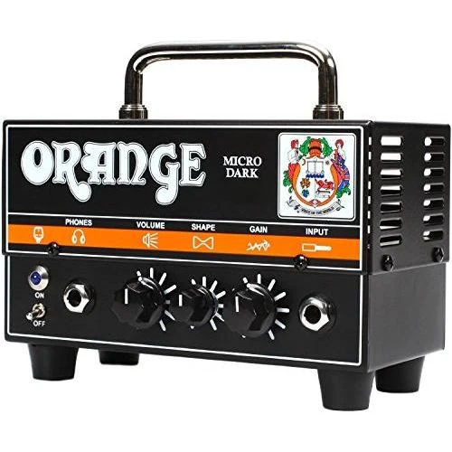 Orange Micro Dark Terror Hybrid Amp Head Mini Stack Combo w/ Cabinet and Speaker Cable bundle - Image 3