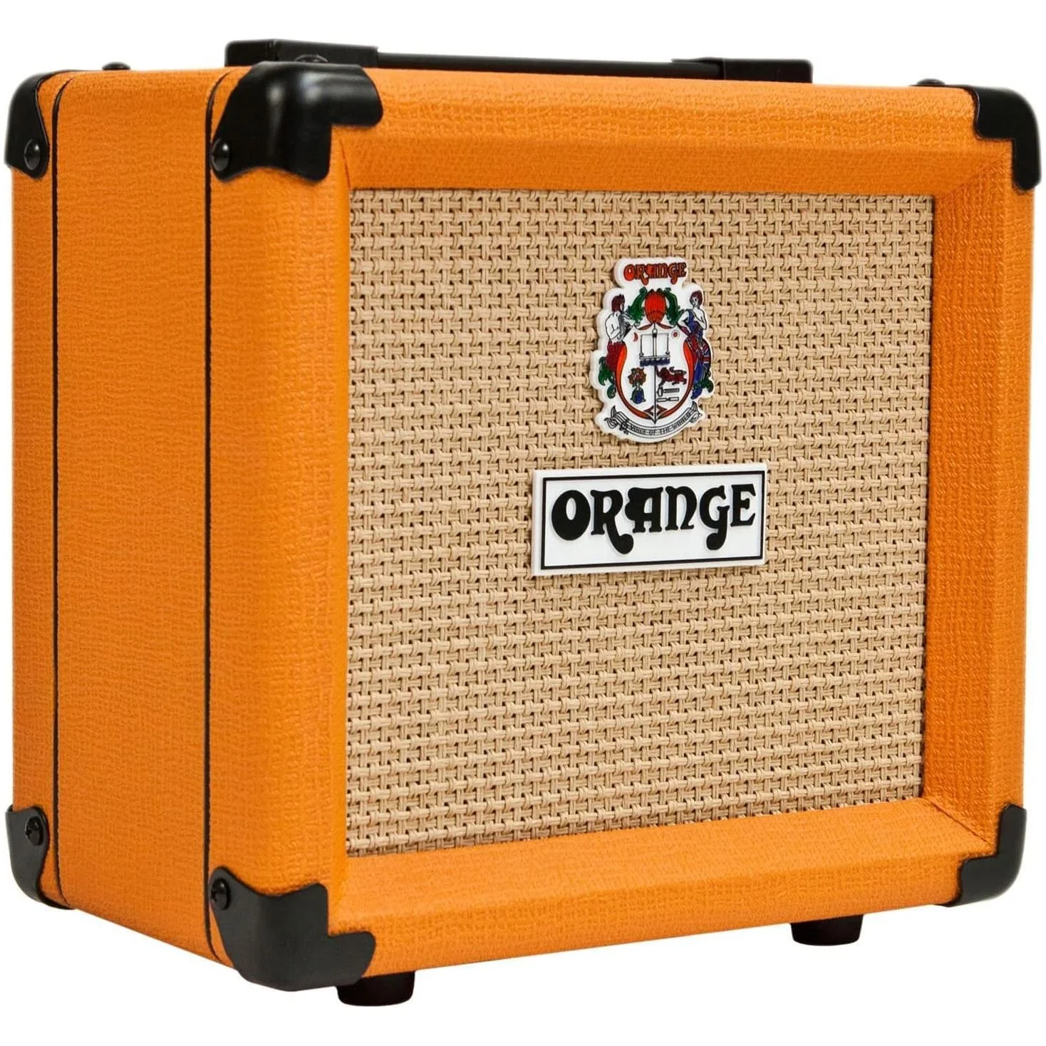 Orange PPC108 1x8” Closed-Back Speaker Cabinet Bundle with Orange MT20 Micro Terror Amp Head, Orange Woven Guitar Cable, Speaker Cable and Liquid Audio Polishing Cloth (5 Items) - Image 3
