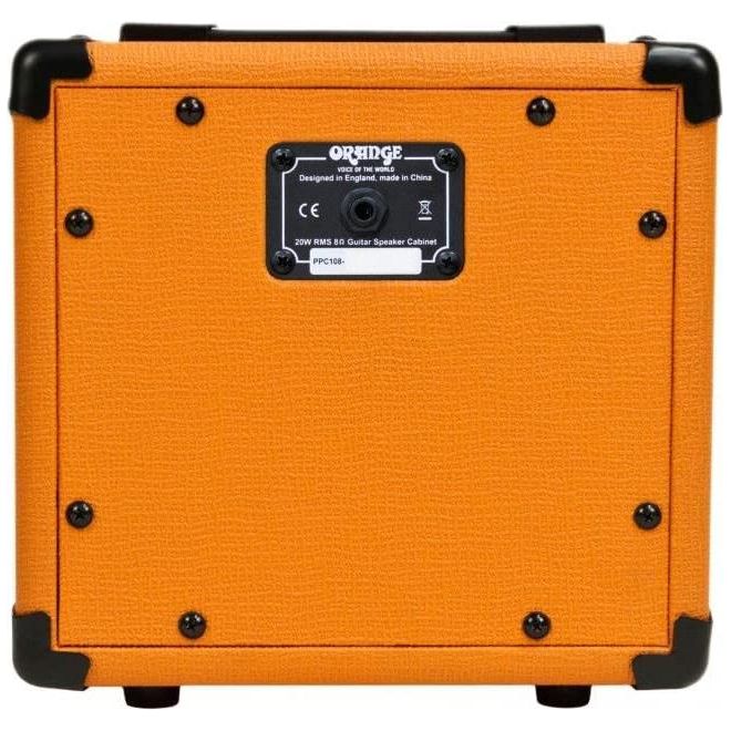 Orange PPC108 1x8” Closed-Back Speaker Cabinet Bundle with Orange MT20 Micro Terror Amp Head, Orange Woven Guitar Cable, Speaker Cable and Liquid Audio Polishing Cloth (5 Items) - Image 4