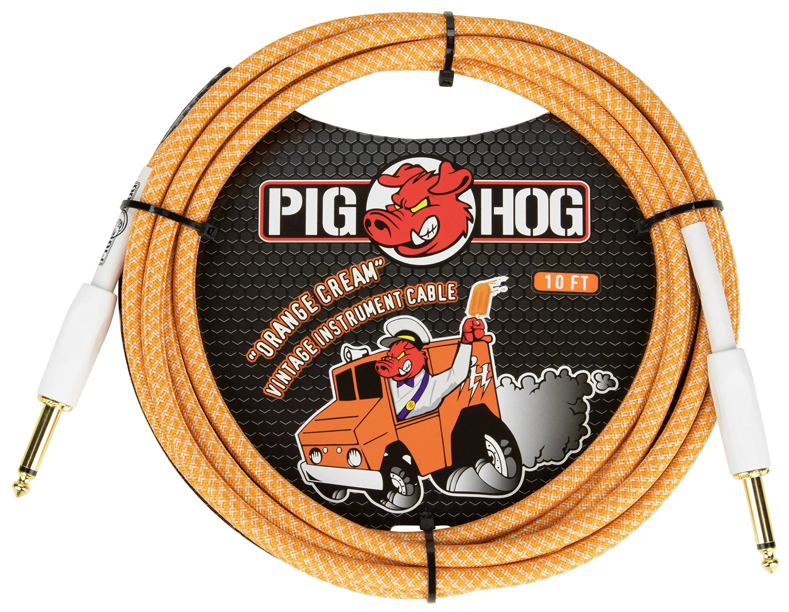 Orange SUPER-CRUSH-100-H Super Crush 100W Guitar Amplifier Head Bundle w/Pig Hog 10' Orange Creme 2.0 Guitar Bass Cable, Power Cable & Liquid Audio Polishing Cloth - Image 2