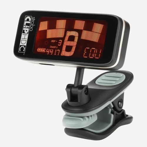 Peterson Tuners StroboClip HDC Clip-On Strobe Tuner (Color Display, 2024 Rechargeable Version) Bundle w/ 12-Pack Guitar Picks & Liquid Audio Polishing Cloth - Image 3