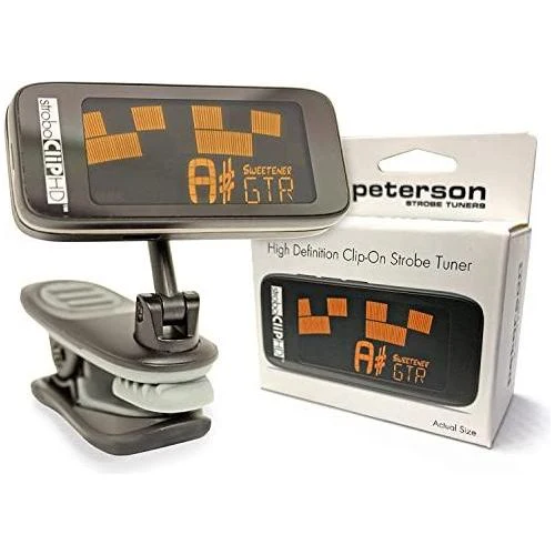 Peterson StroboClip HD Clip-On Tuner Bundle for Guitar, Bass, Violin, Ukulele, Harp, Brass, Woodwind, Orchestral w/ 12-Pack Fender Guitar Picks & Liquid Audio Polishing Cloth - Image 2