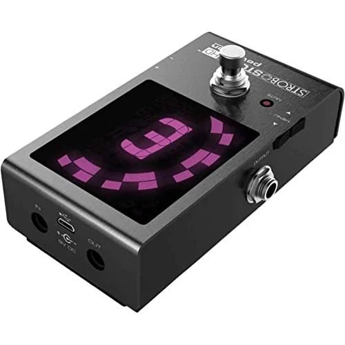 Peterson Tuners SS-HD StroboStomp Bundle HD Guitar & Bass Pedal w/ 12x Picks & Liquid Audio Polishing Cloth True Strobe 0.1 Cent Accuracy - Image 4