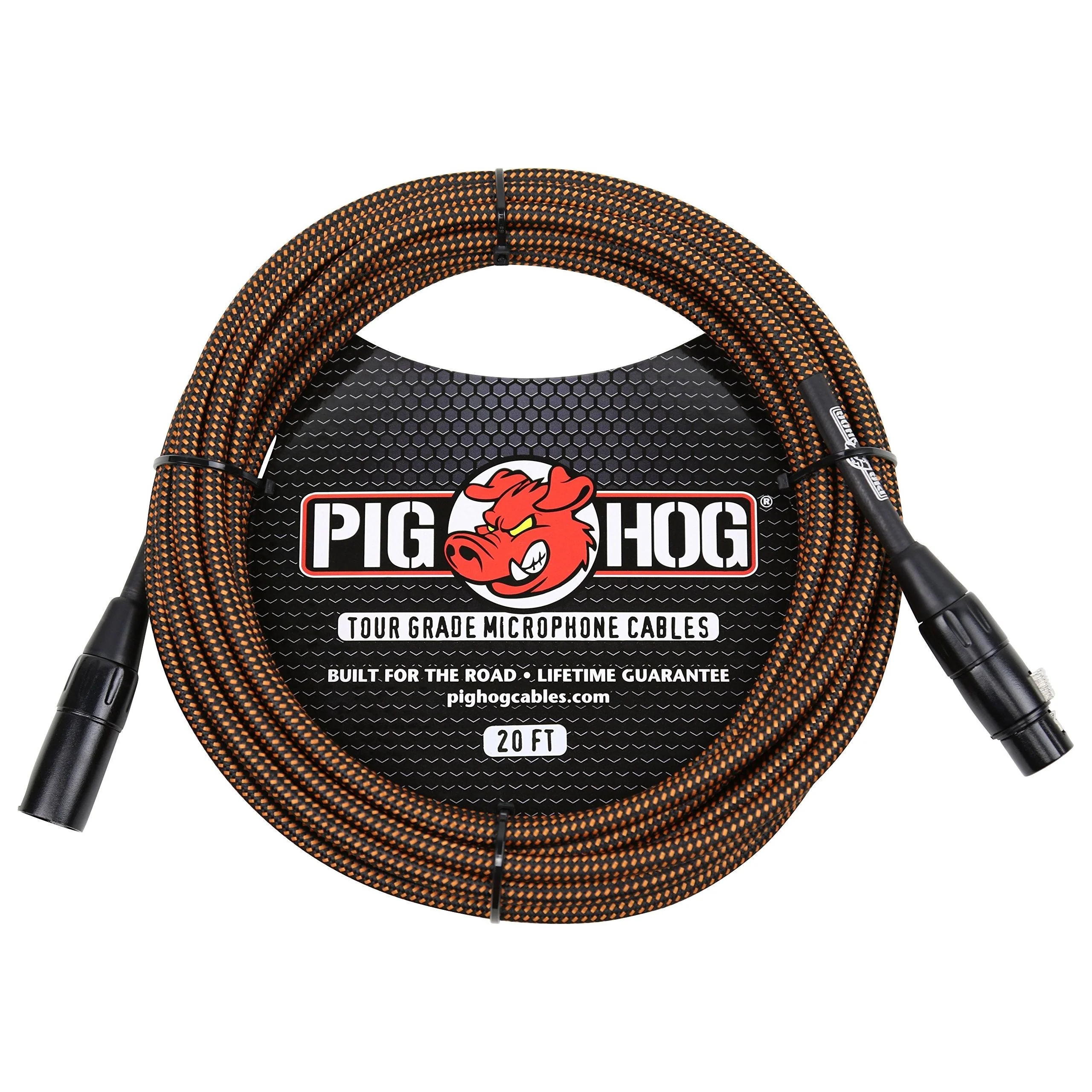 Pig Hog PHM20BBL Black/Blue Woven High Performance XLR Microphone Cable, 20 Feet - Image 8
