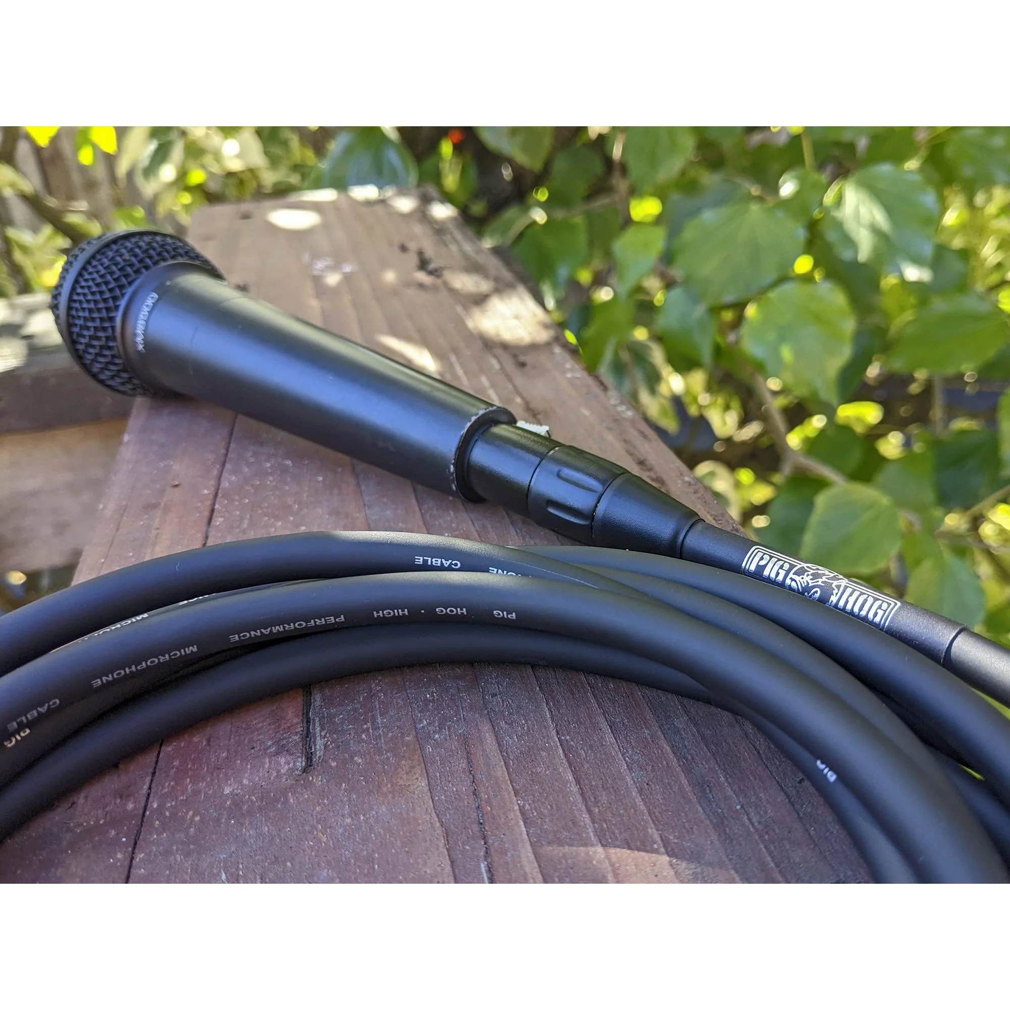 Pig Hog PHM20BKW Black/White Woven High Performance XLR Microphone Cable - Image 10