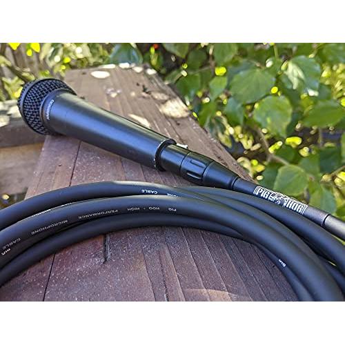 Pig Hog PHM20BKW Black/White Woven High Performance XLR Microphone Cable - Image 2