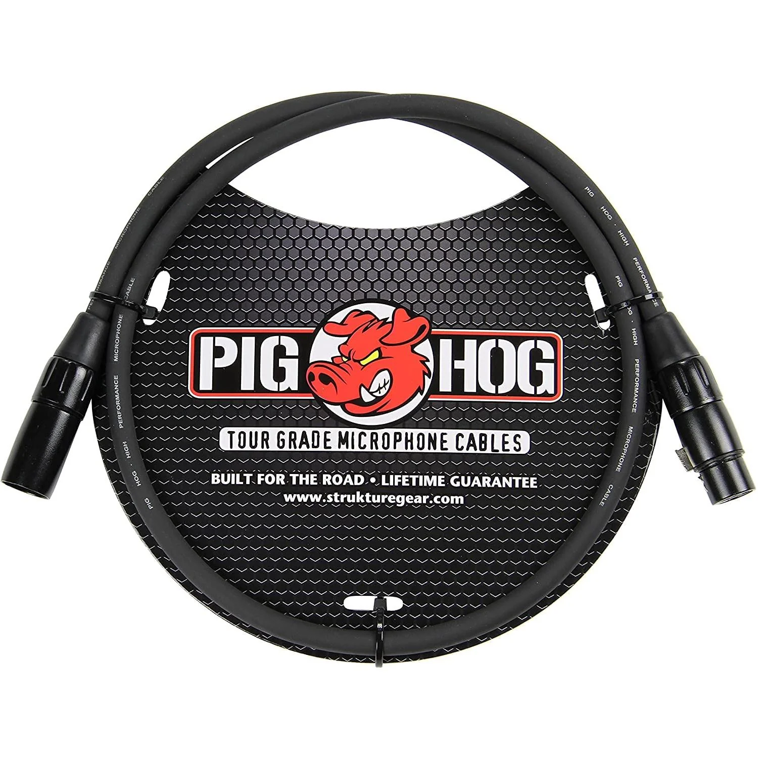 Pig Hog PHM20BKW Black/White Woven High Performance XLR Microphone Cable - Image 6