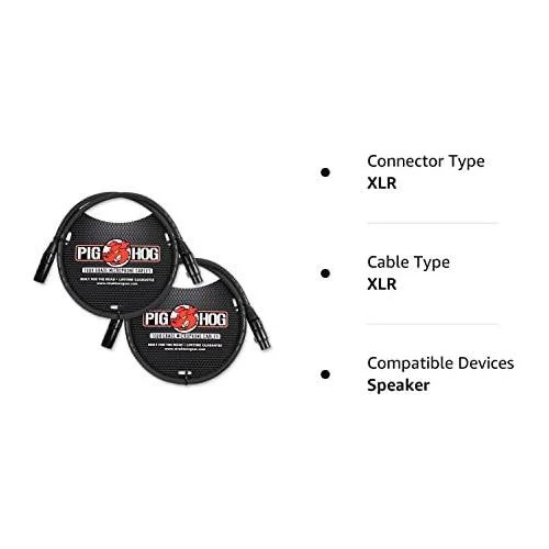 Pig Hog PHM3 8mm Tour Grade Mic Cable, XLR 3ft - 2-pack, Speaker - Image 4