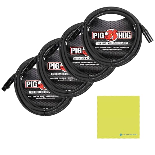 Pre Sonus FaderPort™ 8: 8-channel Mix Production Controller Bundle w/ 4-Pack Pig Hog PHM10 8mm Mic Cable and Liquid Audio Polishing Cloth - Image 2
