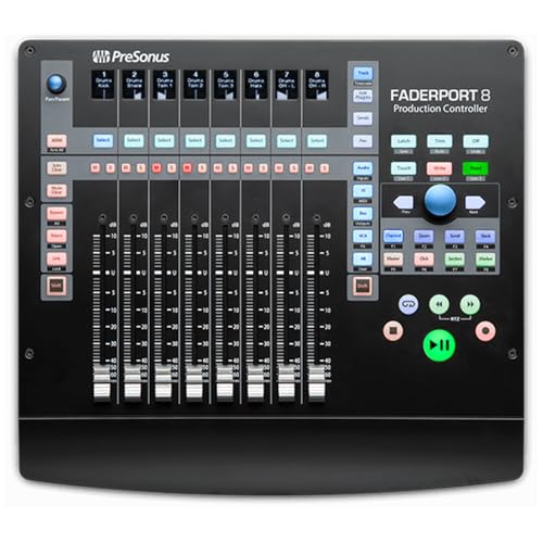 Pre Sonus FaderPort™ 8: 8-channel Mix Production Controller Bundle w/ 4-Pack Pig Hog PHM10 8mm Mic Cable and Liquid Audio Polishing Cloth - Image 3
