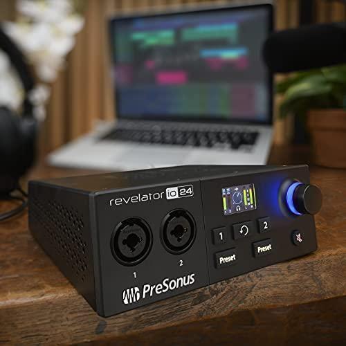 PreSonus Revelator io24 USB-C Compatible Audio Interface with Integrated Loopback Mixer and Effects for Streaming, Podcasting, and More - Image 6