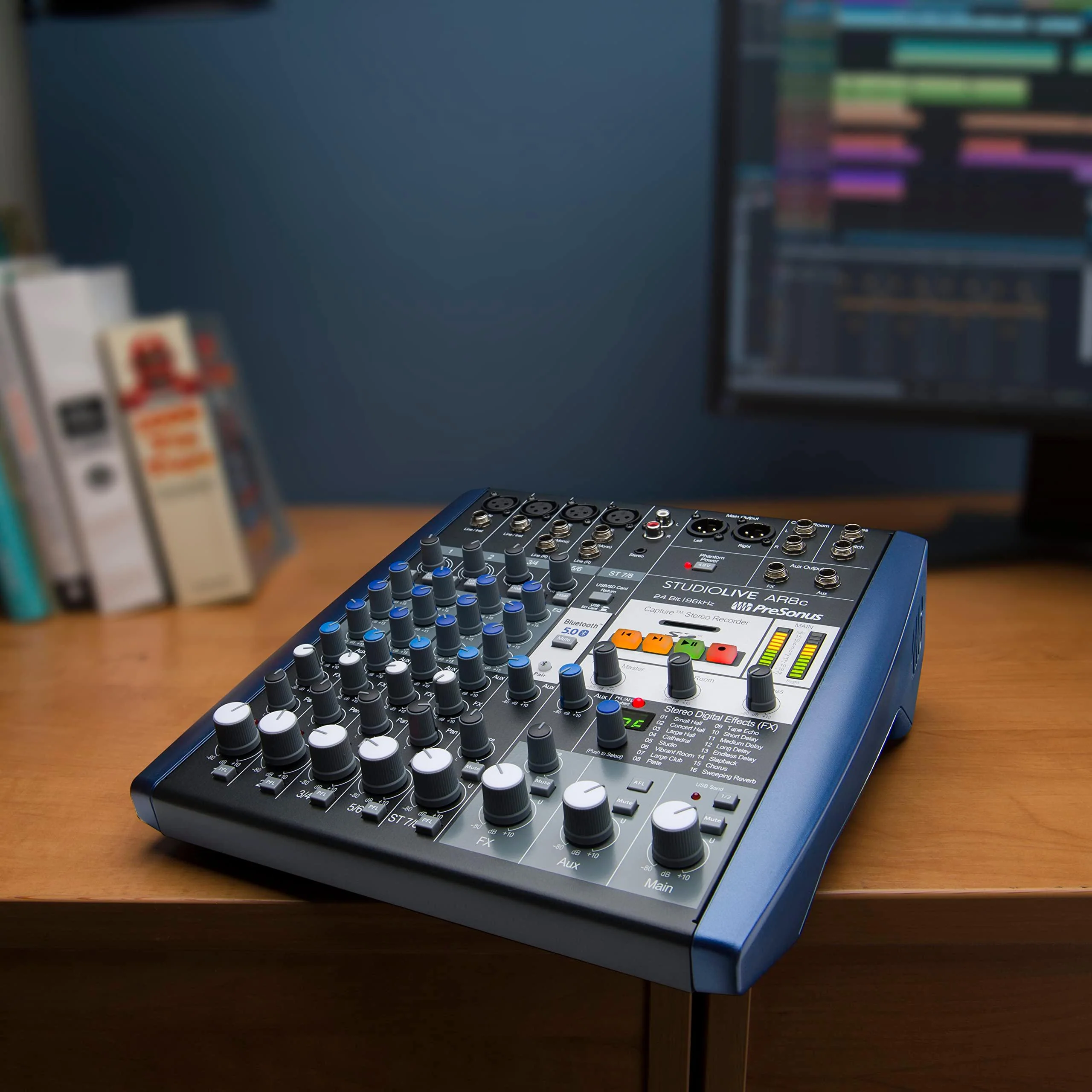 PreSonus StudioLive AR8c 8-Channel USB-C Hybrid Digital/Analog Performance Mixer, Unpowered - Image 14