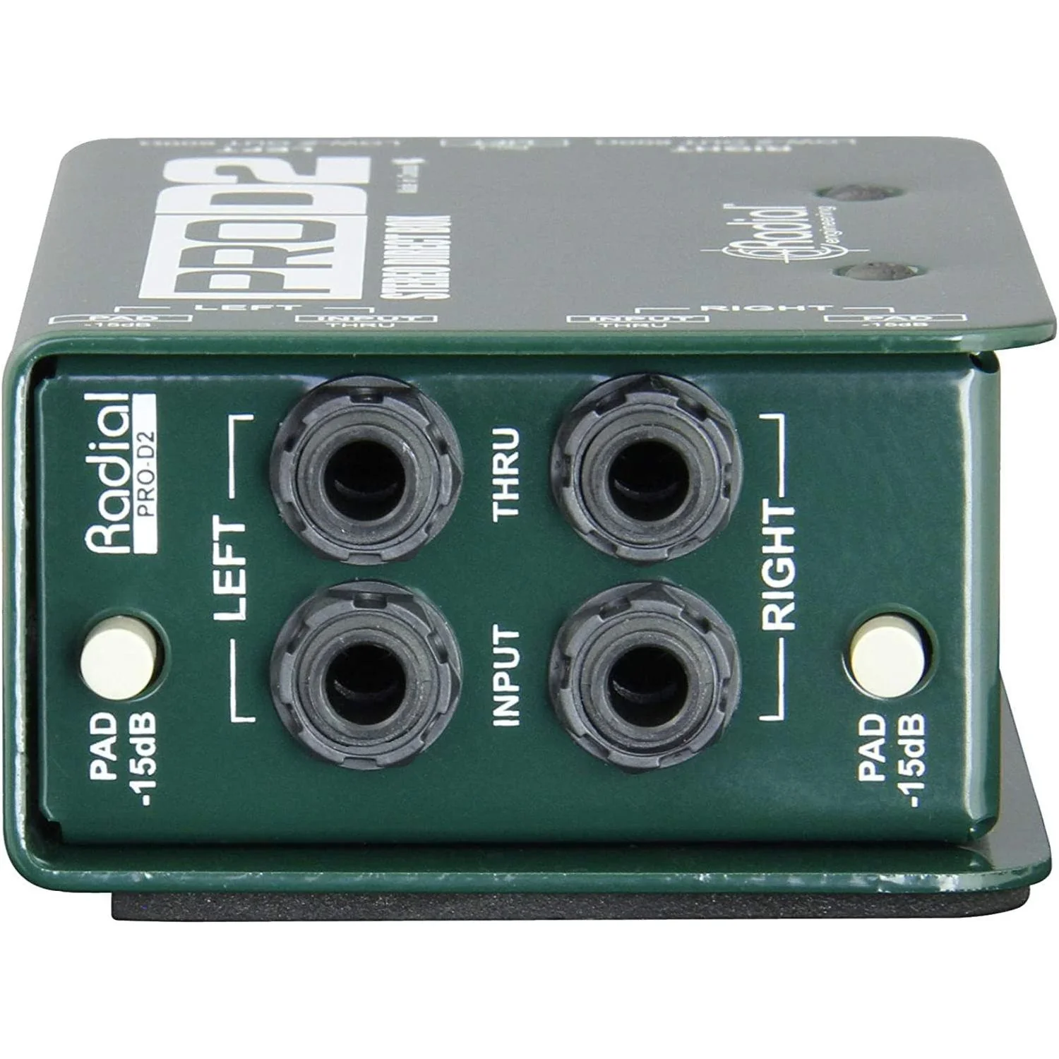 Radial Engineering ProD2 Stereo Passive 2 Channel Direct Box Bundle w/Pig Hog 10' XLR 8MM Microphone Cable & Liquid Audio Polishing Cloth Designed for Keyboards - Image 5