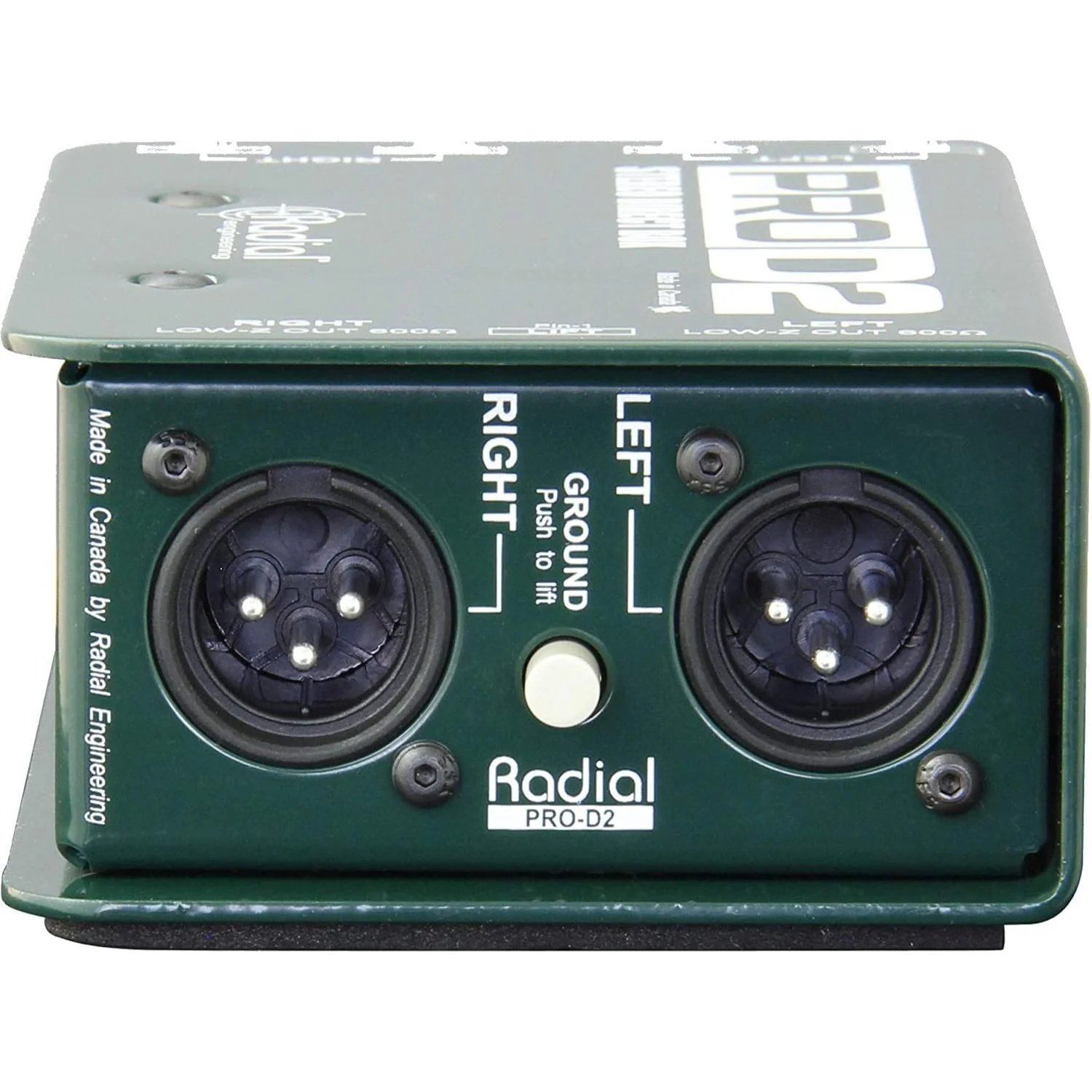 Radial Engineering ProD2 Stereo Passive 2 Channel Direct Box Bundle w/Pig Hog 10' XLR 8MM Microphone Cable & Liquid Audio Polishing Cloth Designed for Keyboards - Image 6