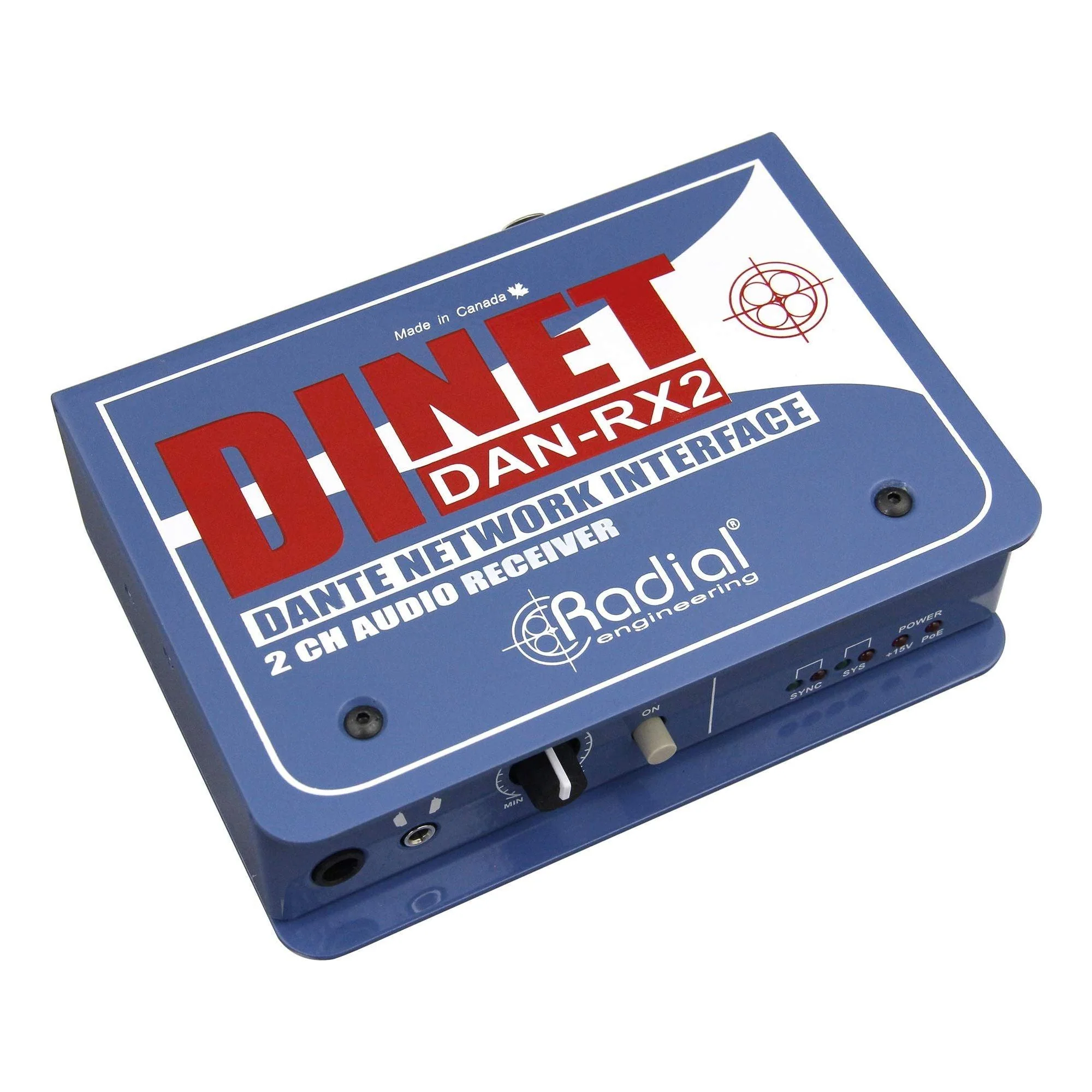 Radial DiNET DAN-RX2 2-Channel Dante Network Receiver - Image 2
