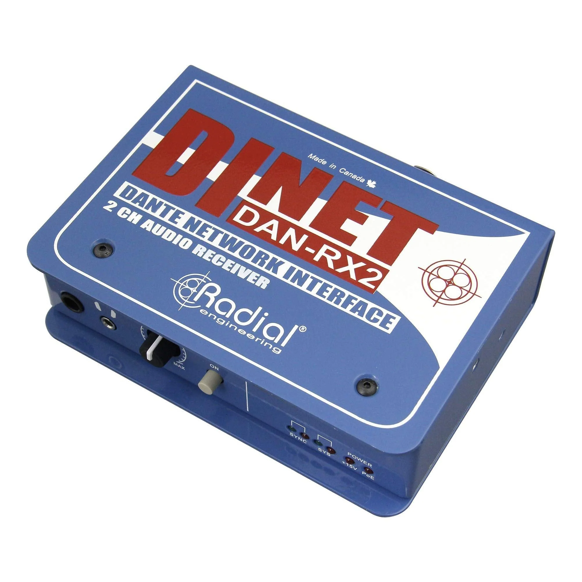 Radial DiNET DAN-RX2 2-Channel Dante Network Receiver - Image 3
