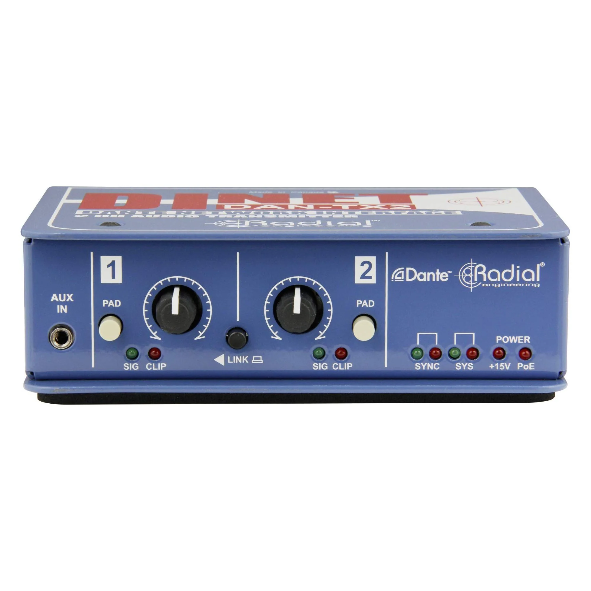 Radial DiNET DAN-TX2 2-Channel Dante Network Transmitter - Image 5