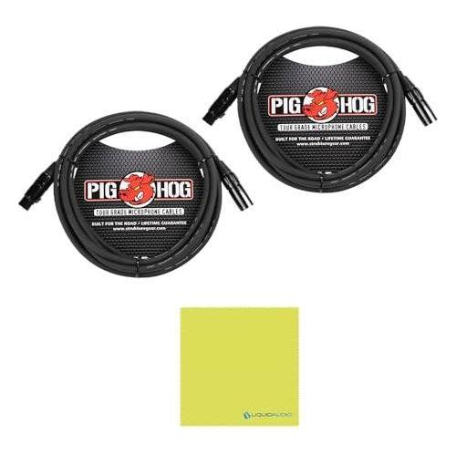 Radial Engineering Exo-Pod Broadcast Splitter Bundle w/2-Pack Pig Hog PHM10 8mm XLR Microphone Cable and Liquid Audio Polishing Cloth - Image 2