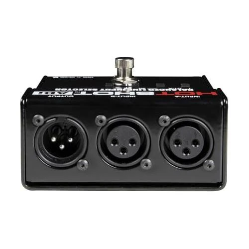 Radial Engineering HotShot ABi Footswitch Selector for Balanced Inputs Bundle w/Pig Hog PHM10 8mm Mic XLR Cable & Liquid Audio Polishing Cloth - Image 4