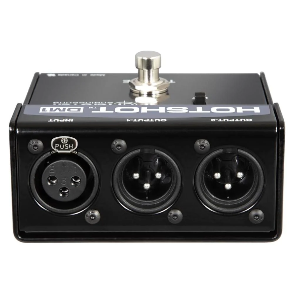 Radial Engineering HotShot DM1 Microphone Signal Muting Footswitch Bundle w/Pig Hog 10' XLR 8MM Microphone Cable & Liquid Audio Polishing Cloth - Image 3