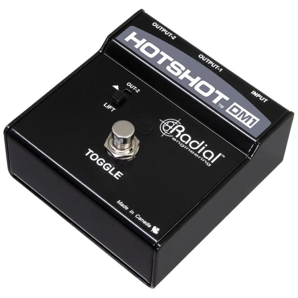 Radial Engineering HotShot DM1 Microphone Signal Muting Footswitch Bundle w/Pig Hog 10' XLR 8MM Microphone Cable & Liquid Audio Polishing Cloth - Image 4