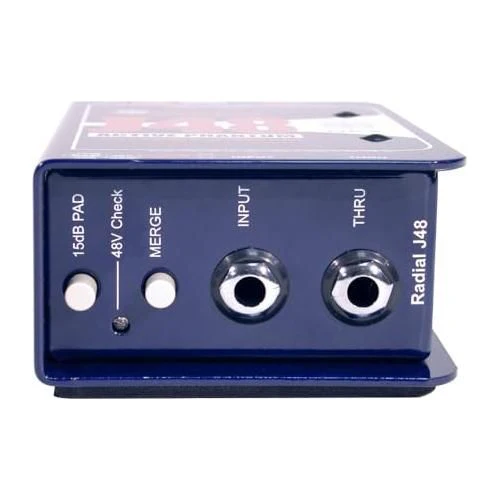 Radial Engineering J48 Premium Phantom Powered Active Direct Box Bundle w/Pig Hog PHM10 8mm 10ft XLR Mic Cable and Liquid Audio Polishing Cloth - Image 4