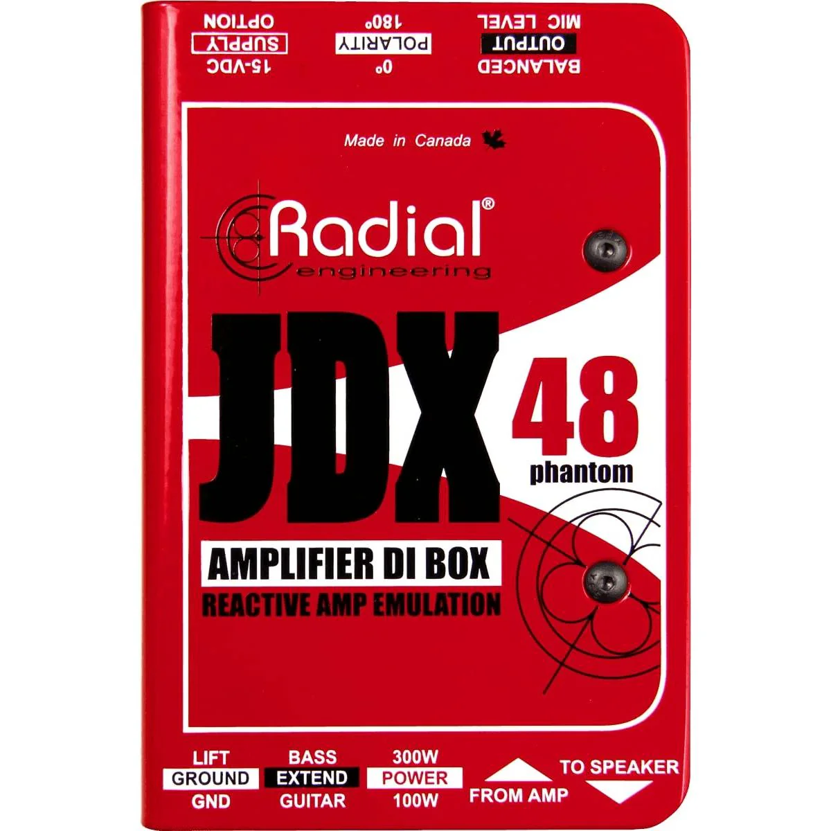 Radial JDX 48 1-Channel Active Instrument Direct Box - Image 2