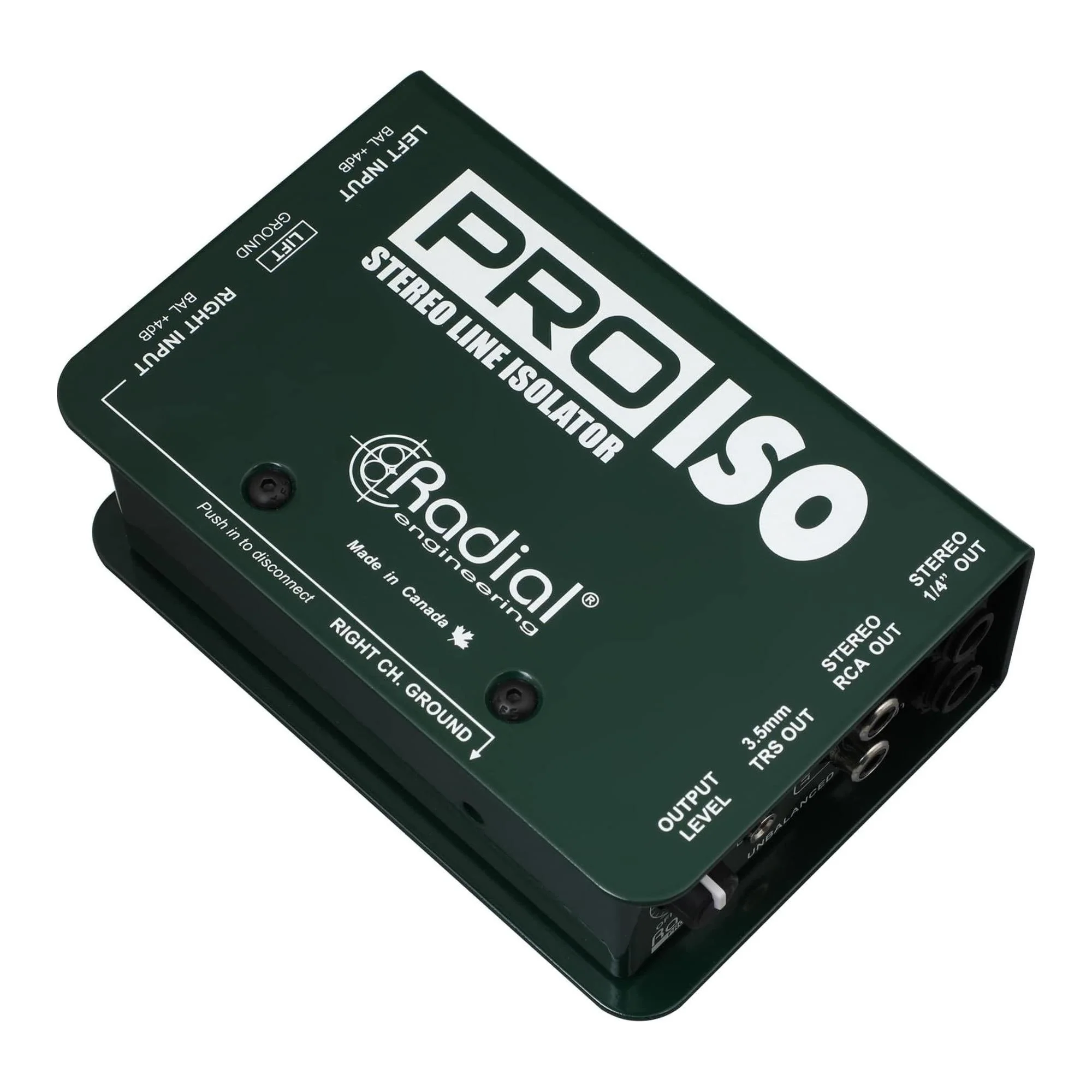 Radial Engineering PRO ISO Stereo Line Isolator +4dB to -10dB with Radial Transformer - Image 2