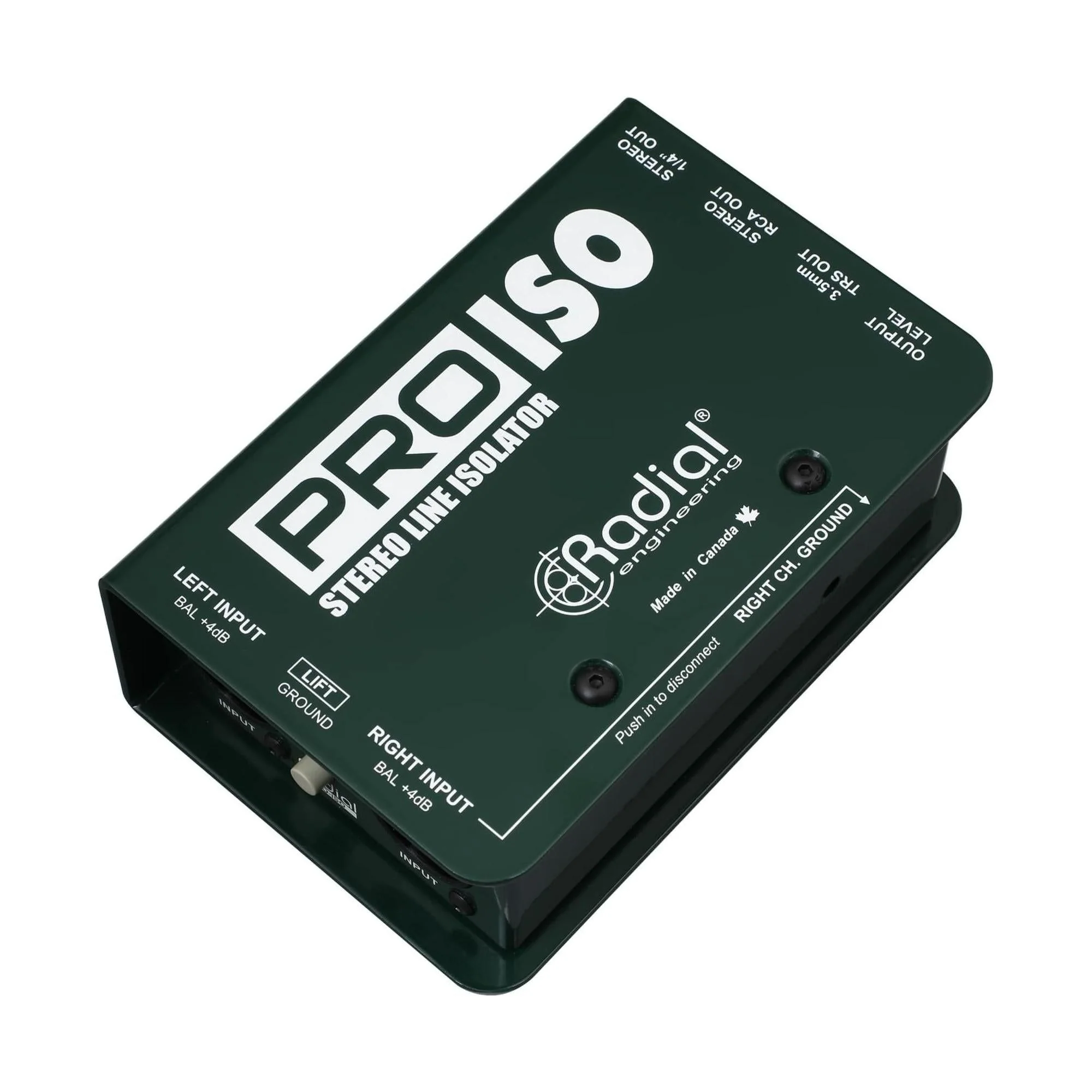 Radial Engineering PRO ISO Stereo Line Isolator +4dB to -10dB with Radial Transformer - Image 3