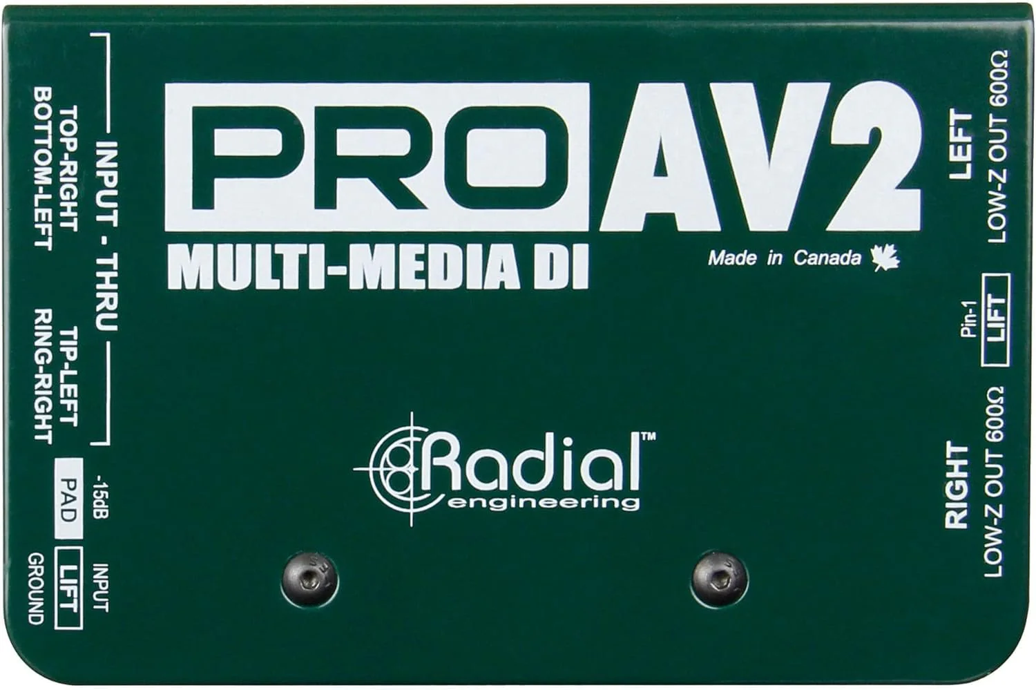 Radial Engineering ProAV2 Stereo Direct Box - Image 2