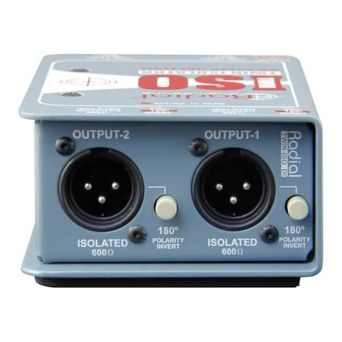 Radial Engineering Twin-Iso Two Channel Line Level Isolator Bundle w/Pig Hog PHM10 8mm Mic XLR Cable and Liquid Audio Polishing Cloth - Image 5