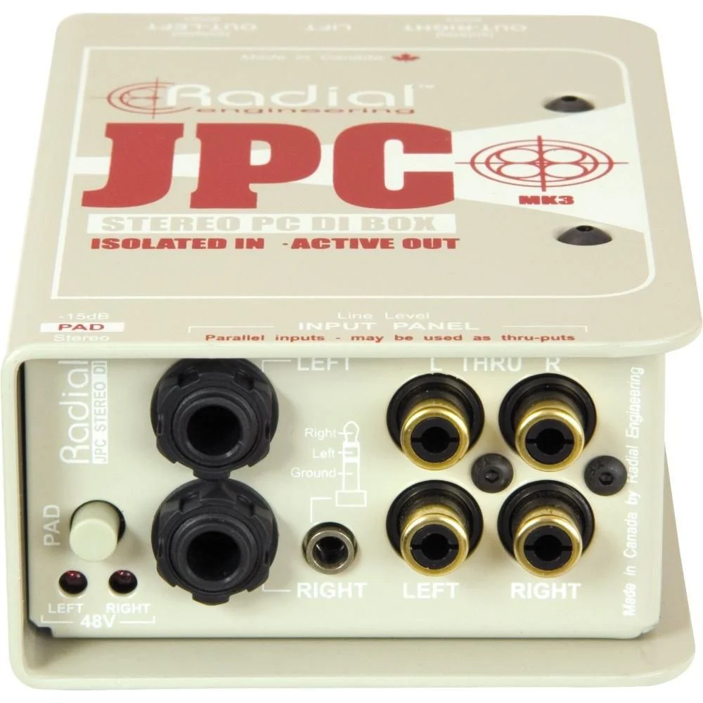 Radial Engineering JPC Active Hybrid DI Computer Direct Box Stereo Interface - Image 2
