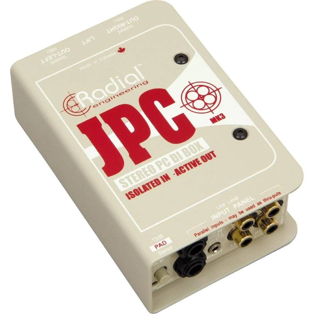 Radial Engineering JPC Active Hybrid DI Computer Direct Box Stereo Interface - Image 5