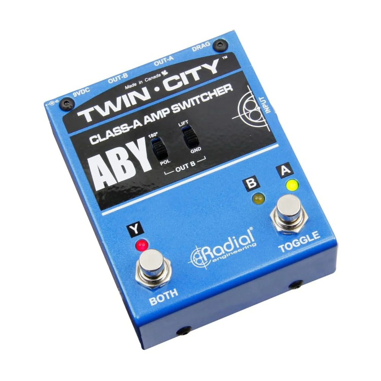 Radial Twin City Active ABY Amp Switcher Bundle with Pig Hog Microphone Cable... - Image 3