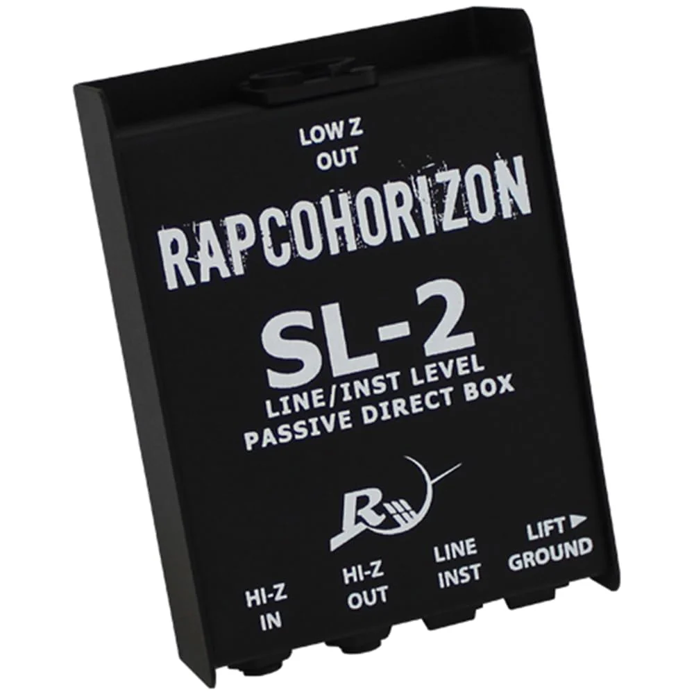 RapcoHorizon SL-2 Passive Direct Box Bundle w/Pig Hog PCH10BK "Black Woven" Instrument Cable and Liquid Audio Polishing Cloth - Image 4