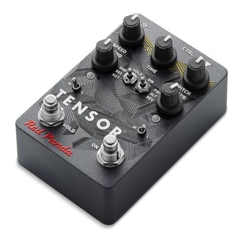 Red Panda RPL-108 Tensor and Time-Shifting Pedal Bundle w/2x Strukture S6P48 Woven Right Angle Patch Cables, 12x Guitar Picks and Liquid Audio Polishing Cloth - Image 3