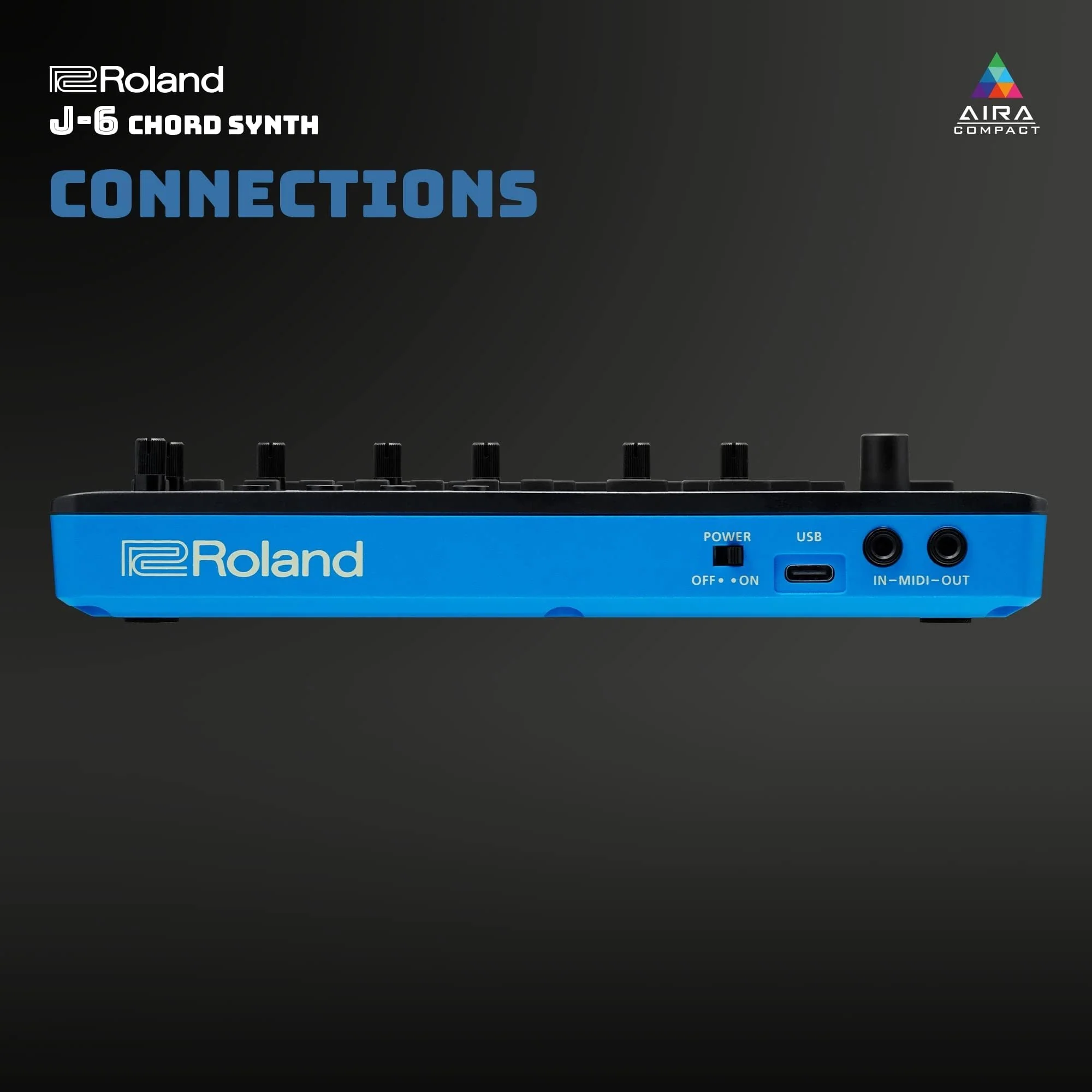 ROLAND AIRA Compact J-6 CHORD SYNTH | Portable song creation machine with professional Roland sound and features | JUNO-60 Synth Engine & Presets | Chord Sequencer | Effects,Black - Image 8