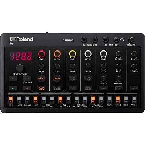 Roland AIRA Compact T-8 Beat Ultra-Portable Bass Machine Sounds | TR-REC Drum Sequencer | Six Rhythm Tracks | Built-in Effects | USB and MIDI Connectivity - Image 3