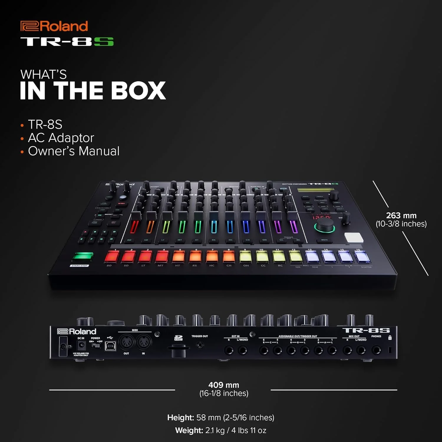 Roland Drum Machine – Compact Unit w/ TR Sounds, Samples, FM & FX - Image 11